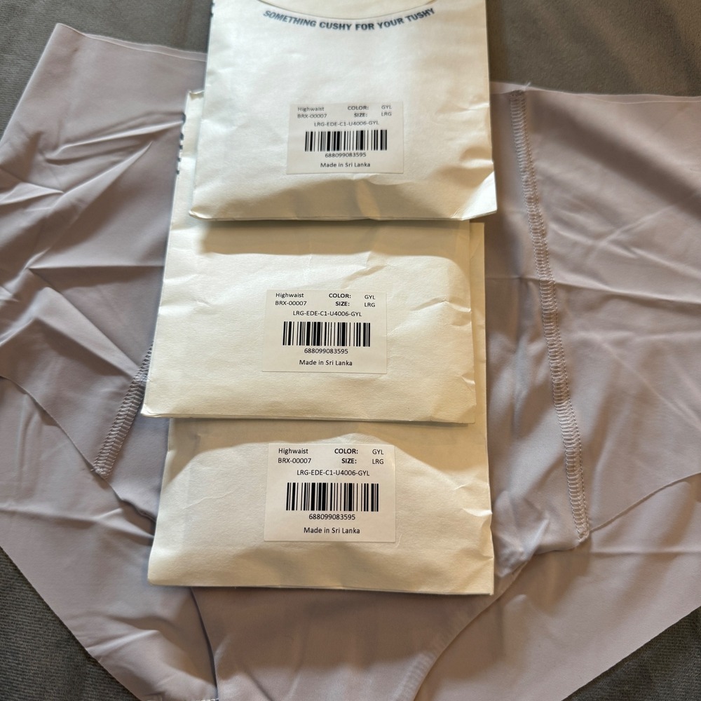 Harper Wilde Invisible No Show Highwaist Brief Large Lavender Seamless Pack of 3 - Picture 5 of 5